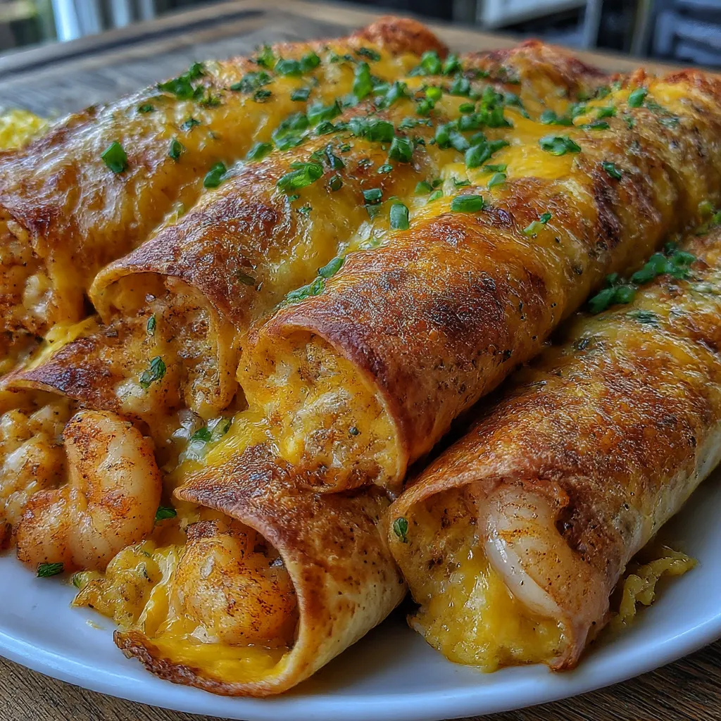 Crispy Crab And Shrimp Queso Taquitos