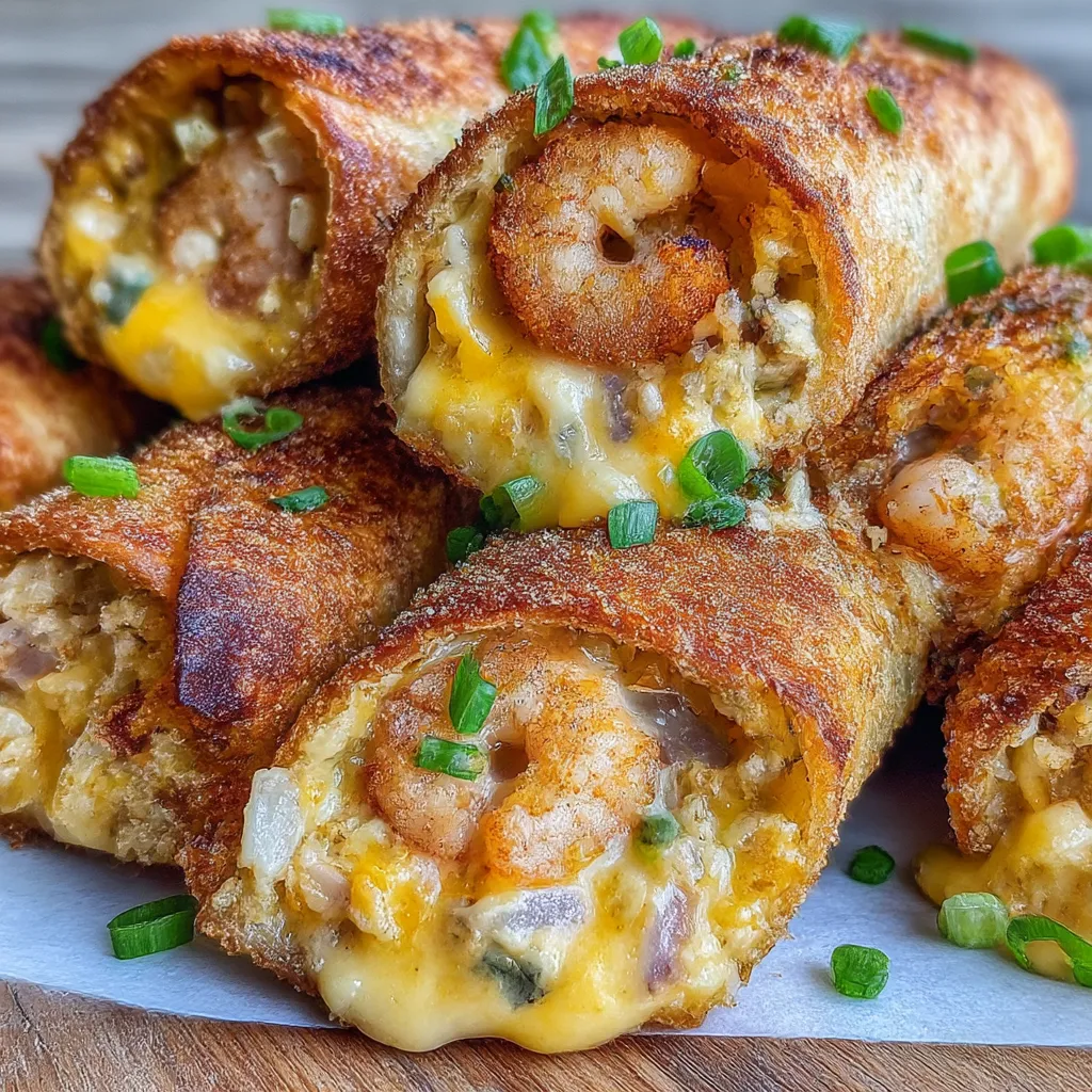 Crispy Crab And Shrimp Queso Taquitos