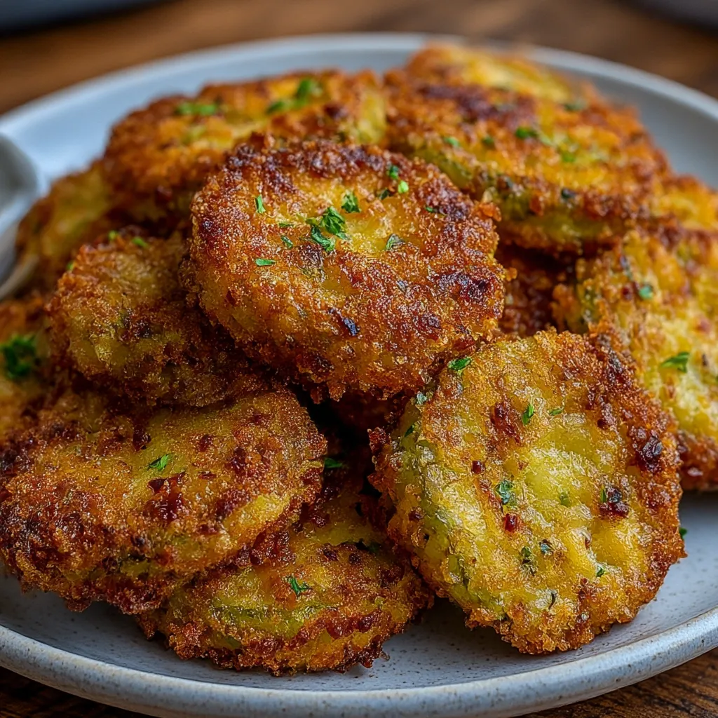 Crispy Pickle Cheese Bites