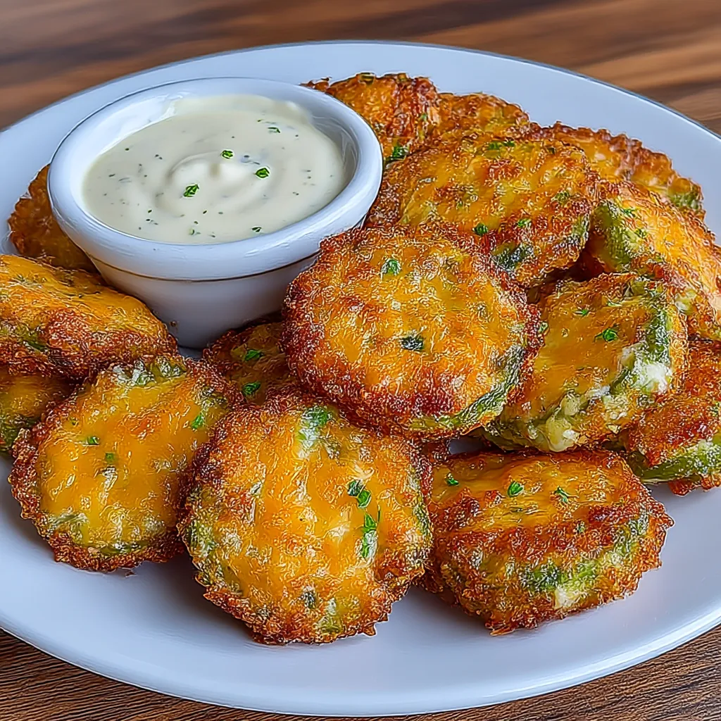 Crispy Pickle Cheese Bites