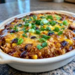 Crockpot Chicken Enchilada Casserole