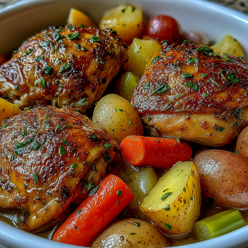 Crockpot Chicken Thigh Pot Roast