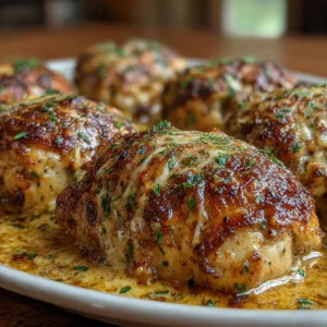 Crockpot Garlic Parmesan Chicken Thighs