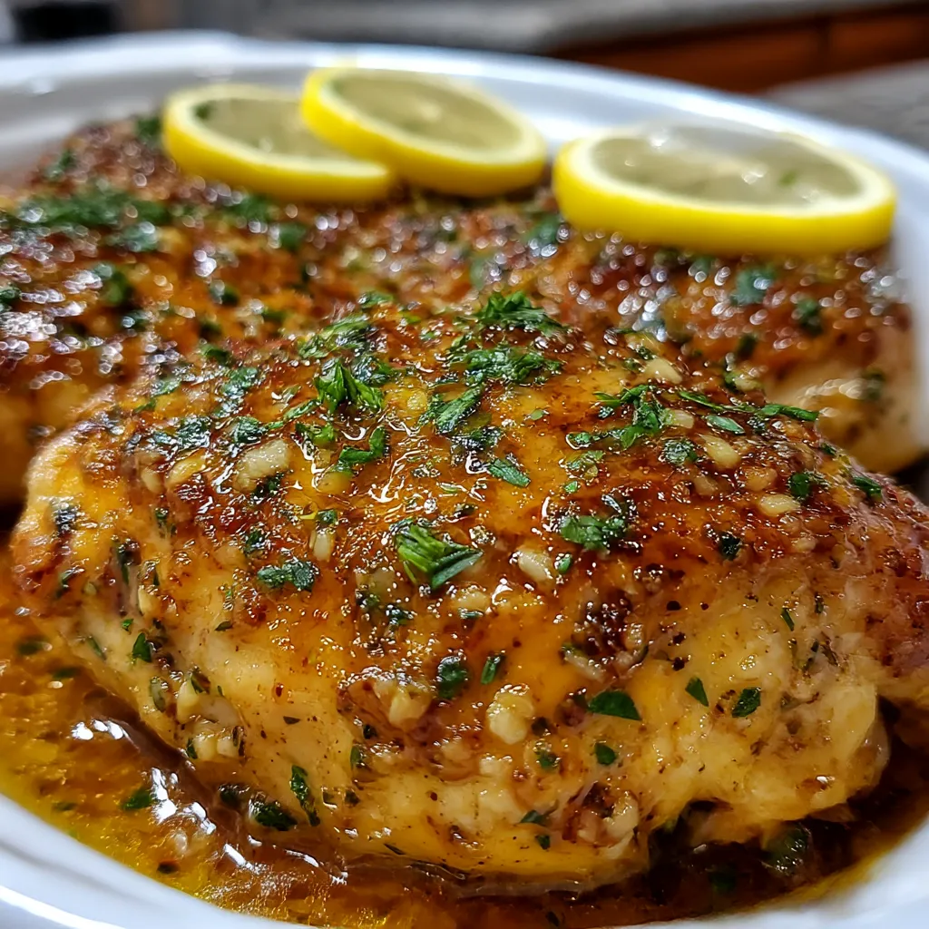 Crockpot Lemon Garlic Butter Chicken