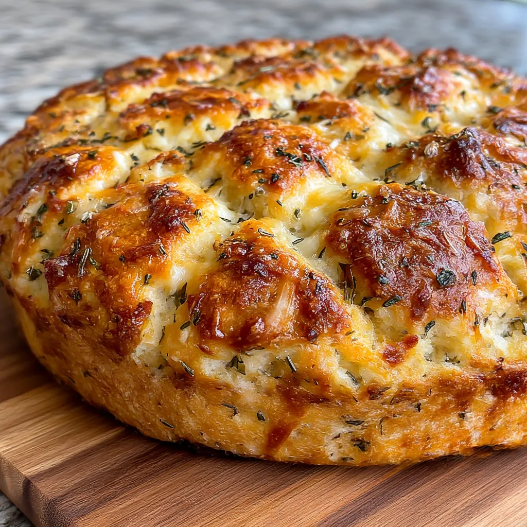 Easy Bread Machine Italian Herb and Cheese Bread