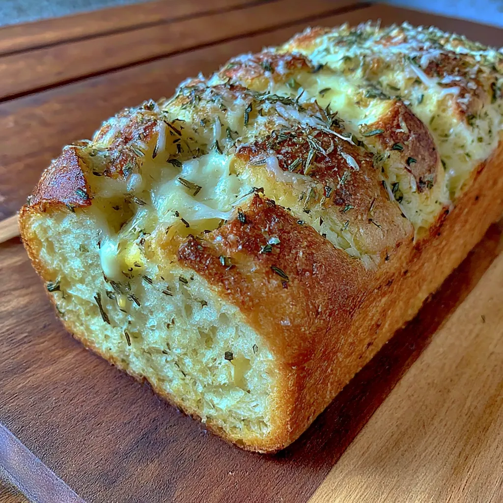 Easy Bread Machine Italian Herb and Cheese Bread