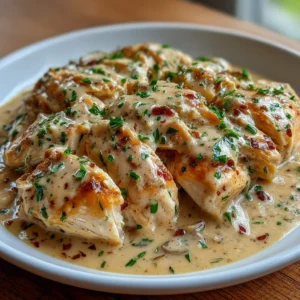 Easy Crockpot Chicken and Creamy Gravy