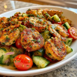 Fresh Cucumber Shrimp Salad