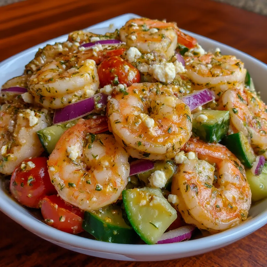 Fresh Cucumber Shrimp Salad