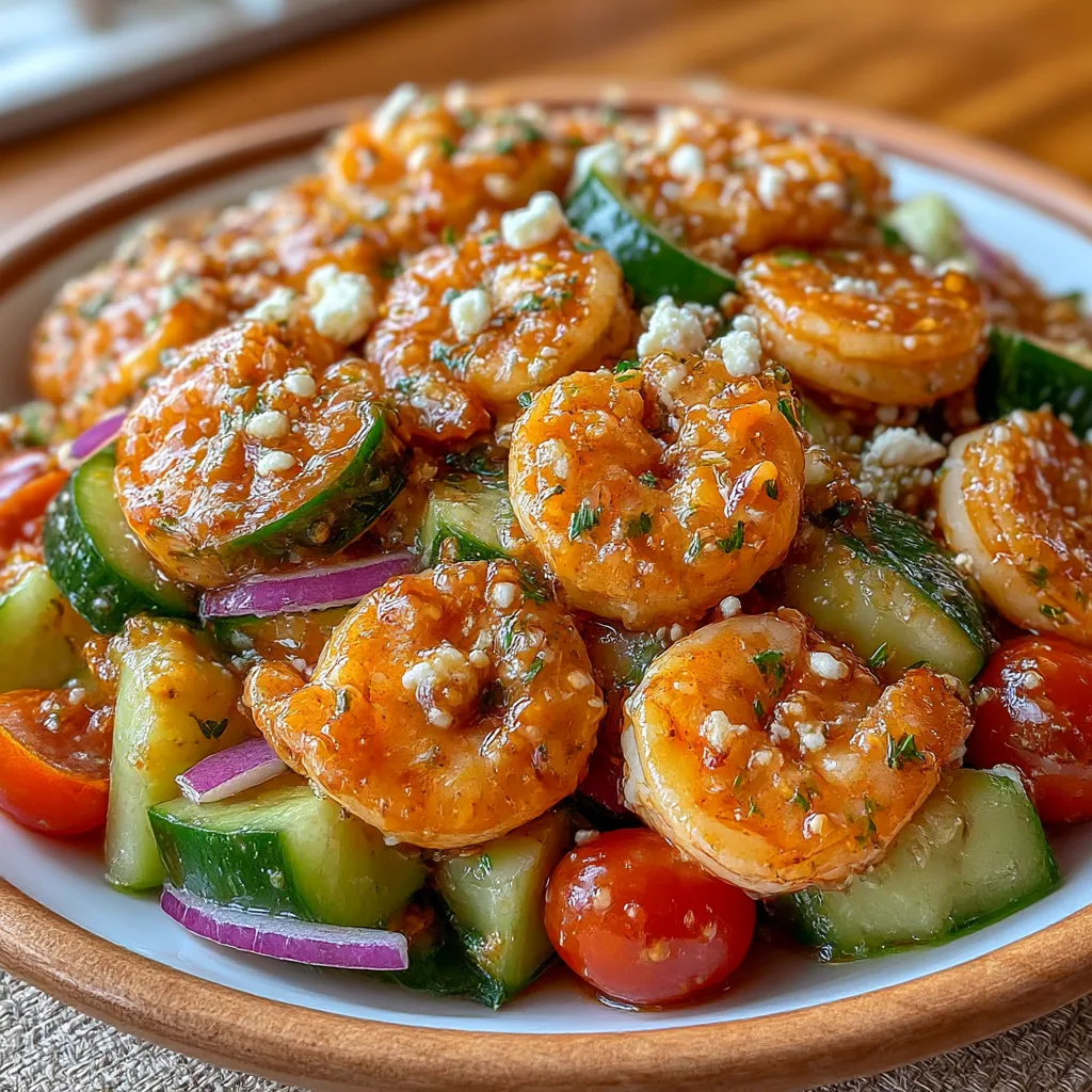 Fresh Cucumber Shrimp Salad