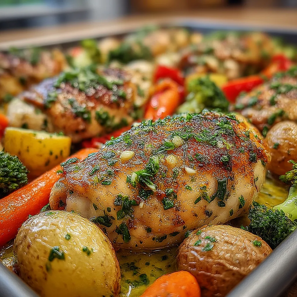 Garlic Butter Chicken and Veggies