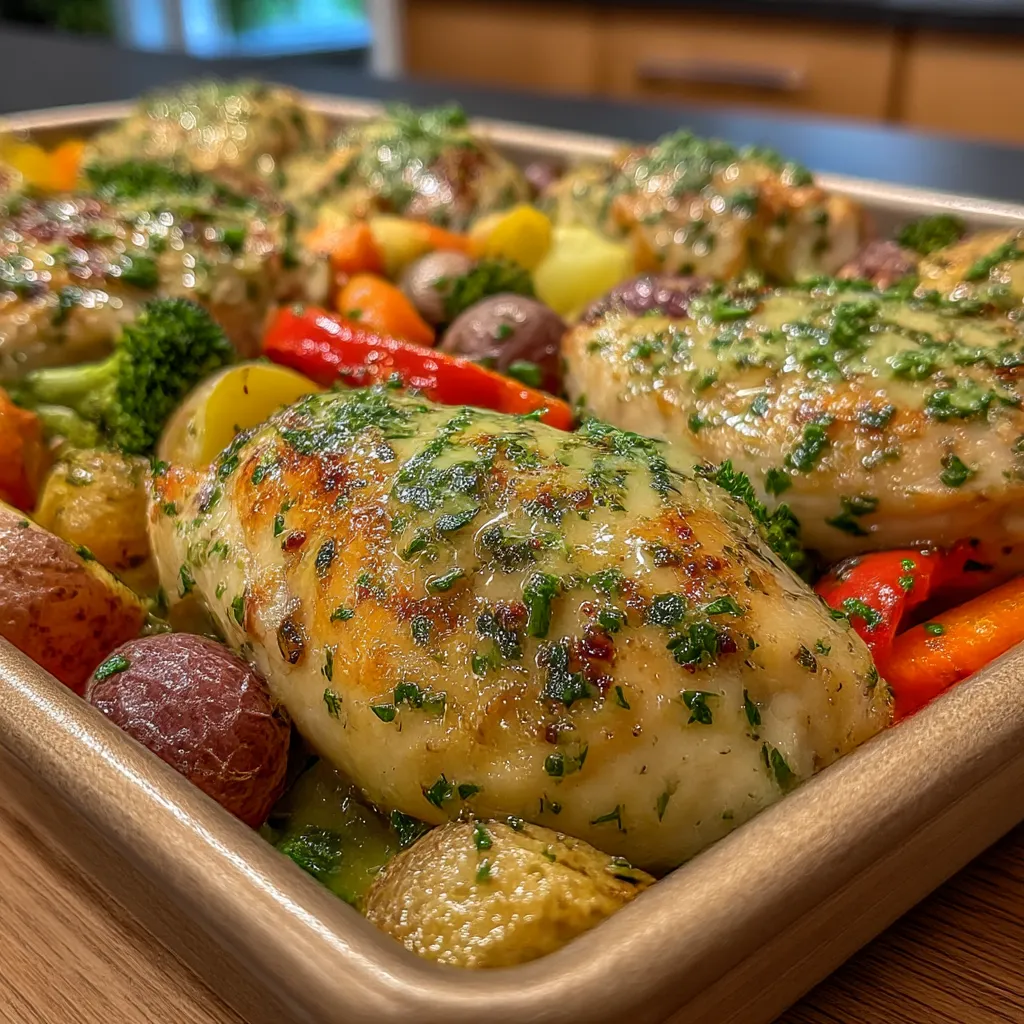 Garlic Butter Chicken and Veggies
