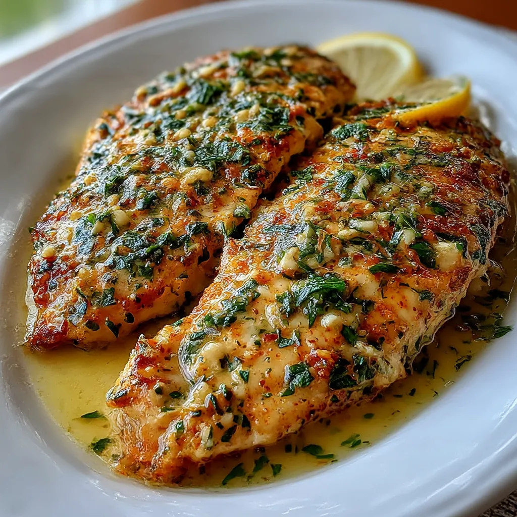 Garlic Butter Oven Baked Tilapia