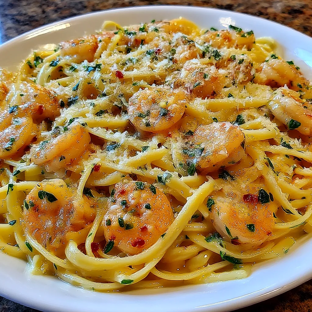 Garlic Butter Shrimp Scampi Pasta