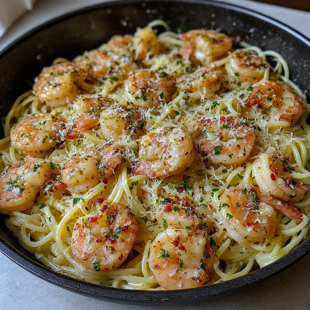 Garlic Butter Shrimp Scampi Pasta