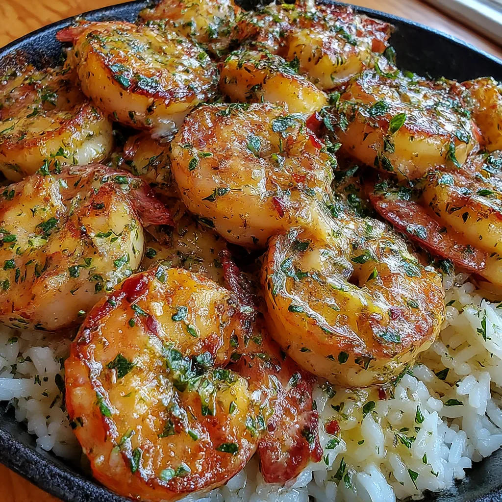 Garlic Butter Shrimp Weeknight Rice Bowl