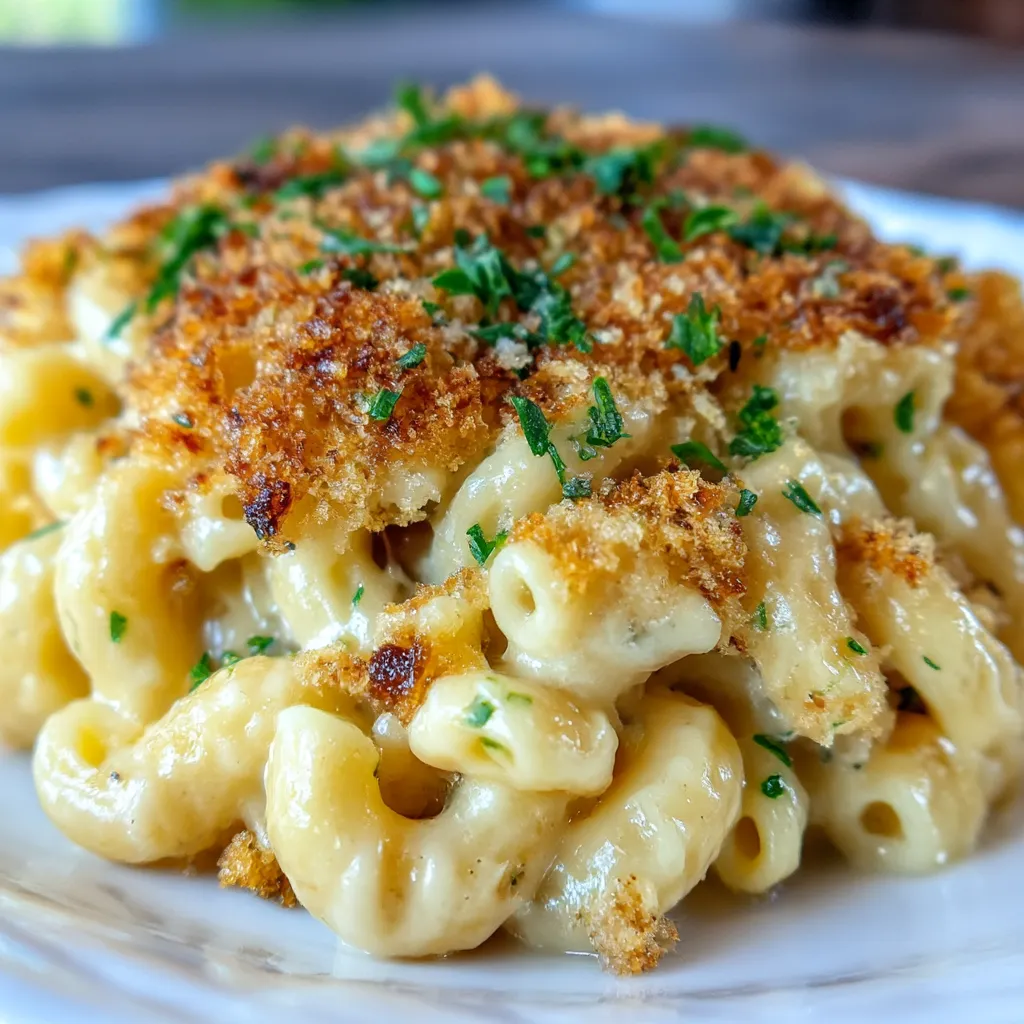 Gourmet Baked Mac and Cheese with a Crunch