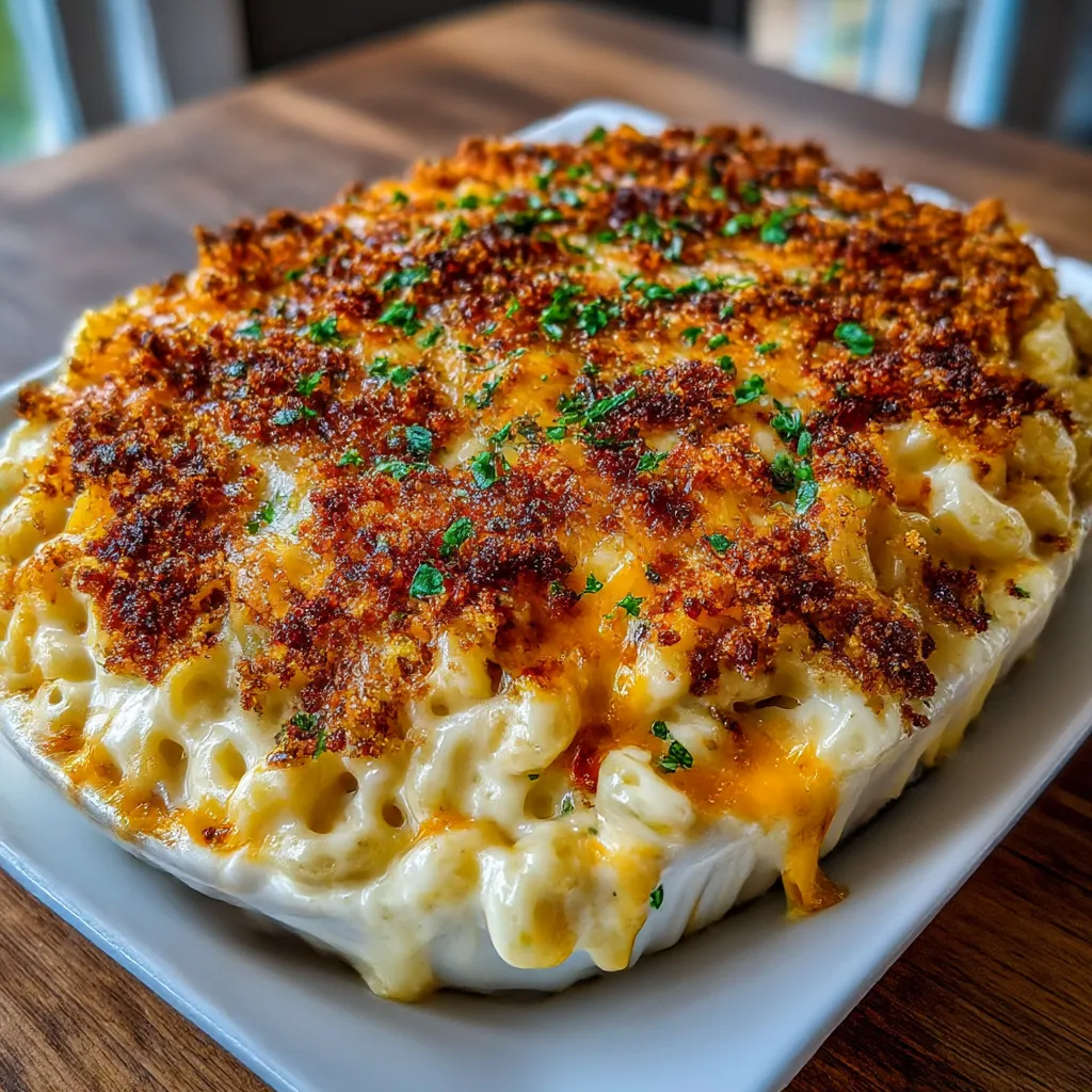 Gourmet Baked Mac and Cheese with a Crunch