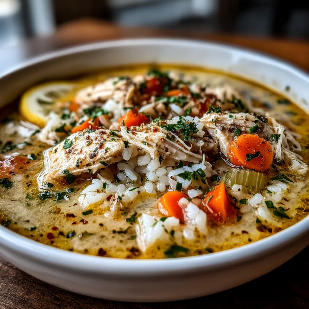 Greek Lemon Chicken Soup