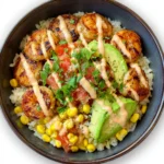 Grilled Shrimp Bowl with Avocado