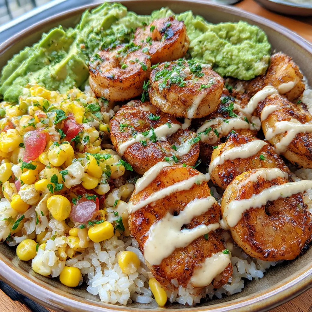 Grilled Shrimp Bowl with Avocado