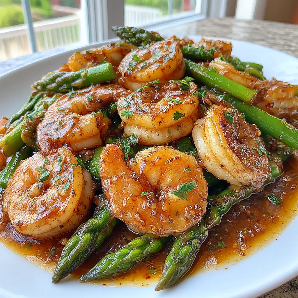 Healthy Shrimp and Asparagus Stir-Fry