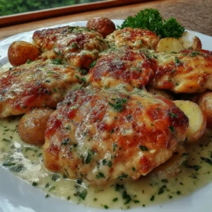 Hearty Garlic Parmesan Crockpot Chicken and Potatoes
