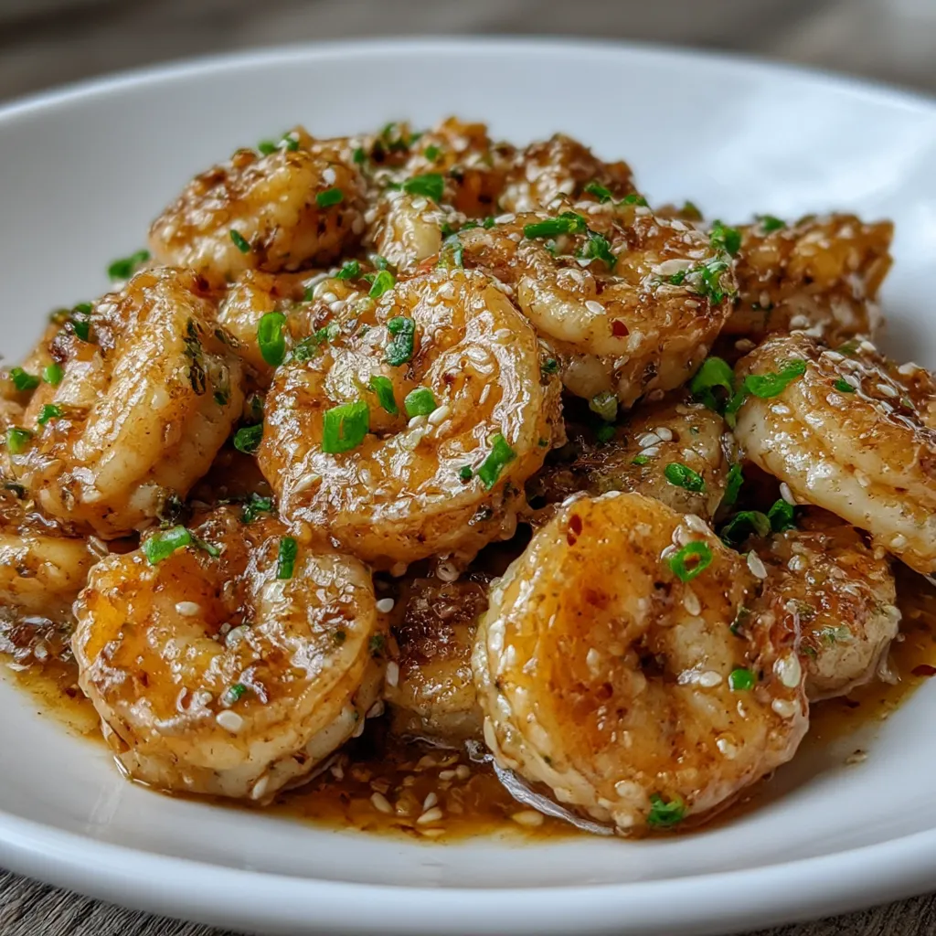 High-Protein Honey Garlic Shrimp