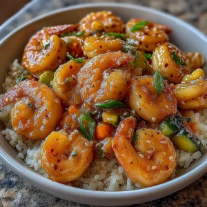 Honey Garlic Shrimp Bowls