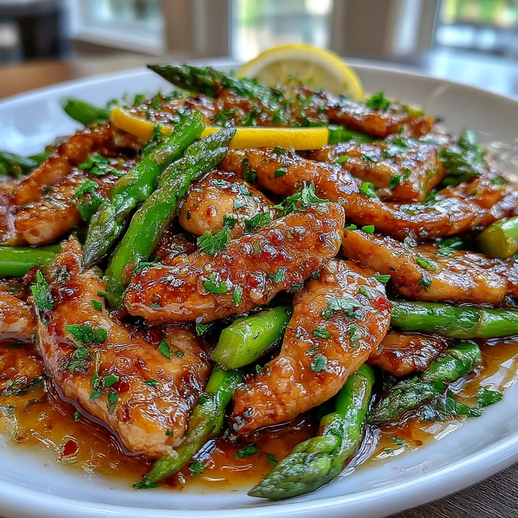 Lemon Chicken Asparagus Stir-Fry
