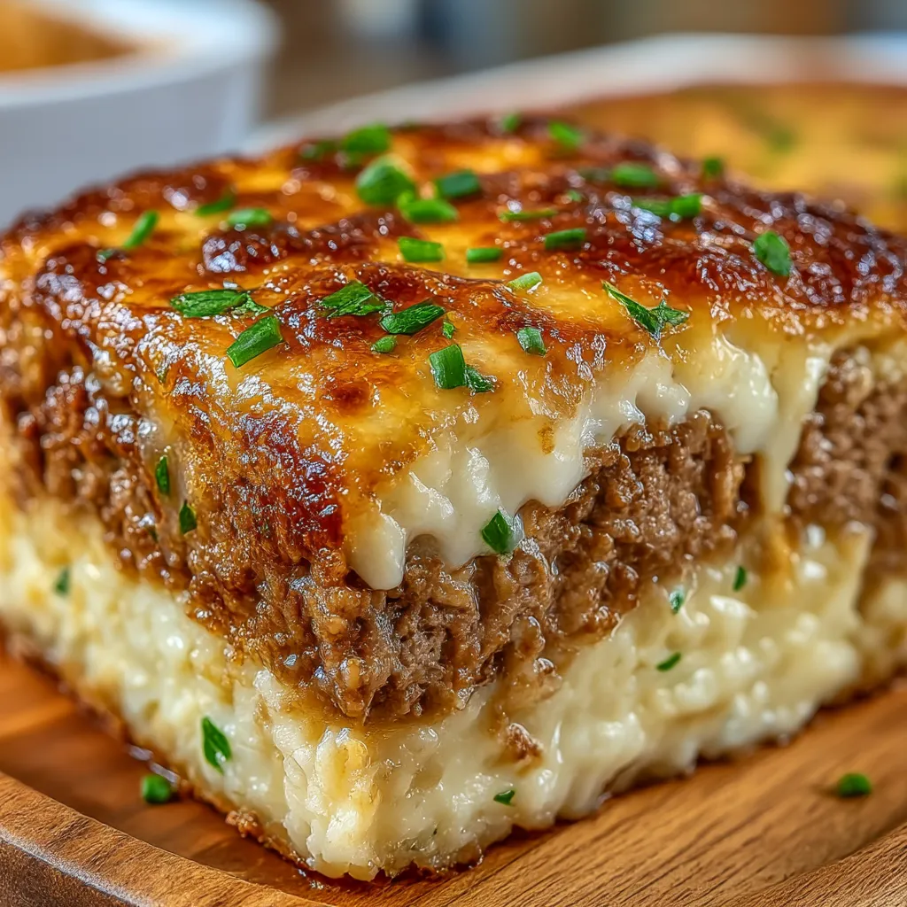 Loaded Potato and Meatloaf Casserole