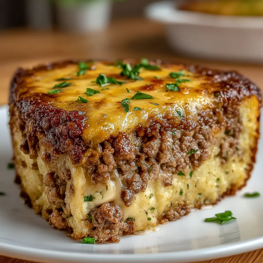 One-Pan Cheeseburger Pie Dinner