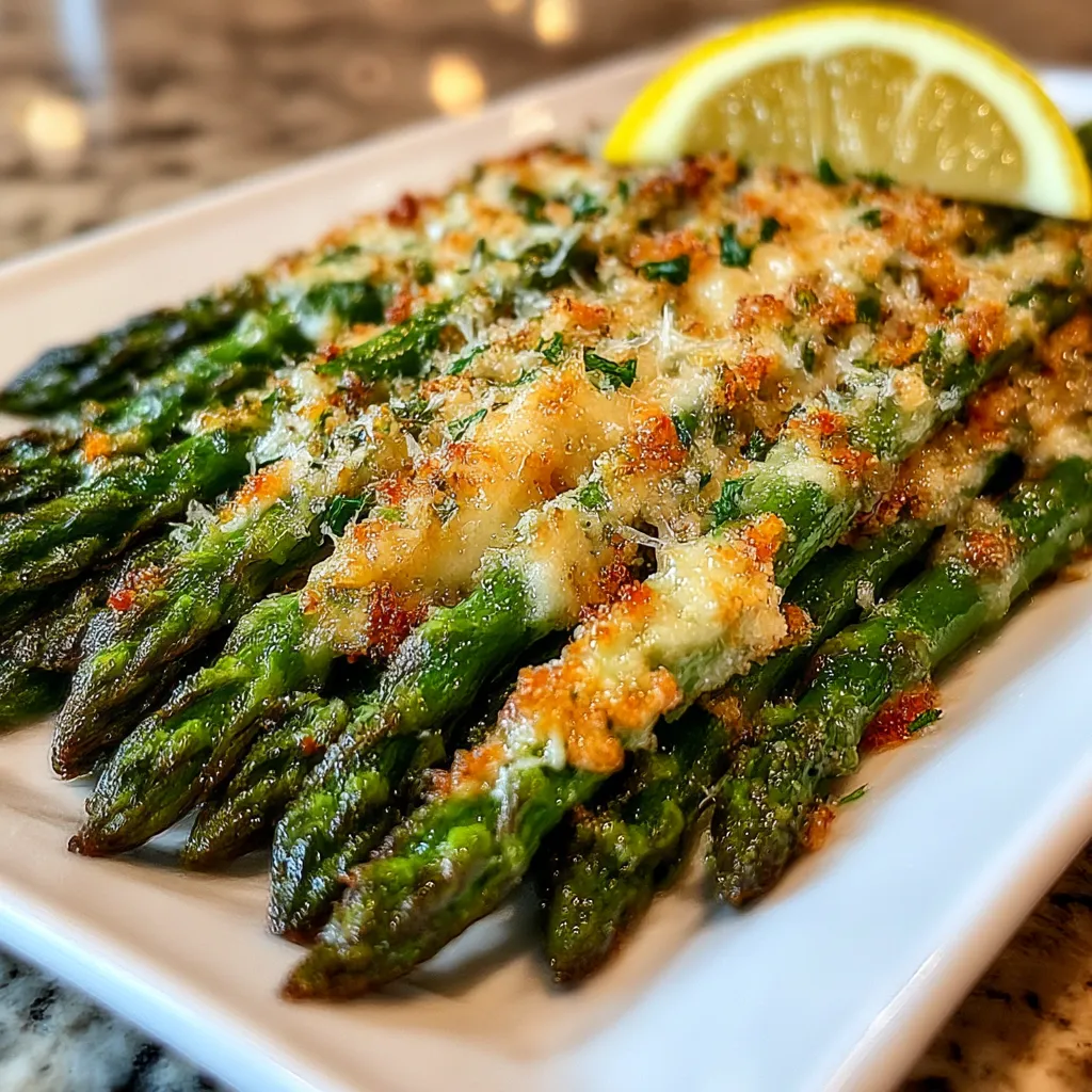 Oven Roasted Garlic Parmesan Asparagus