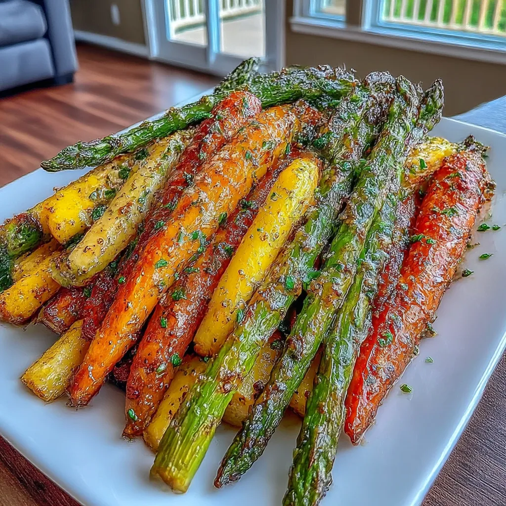 Roasted Asparagus and Carrots