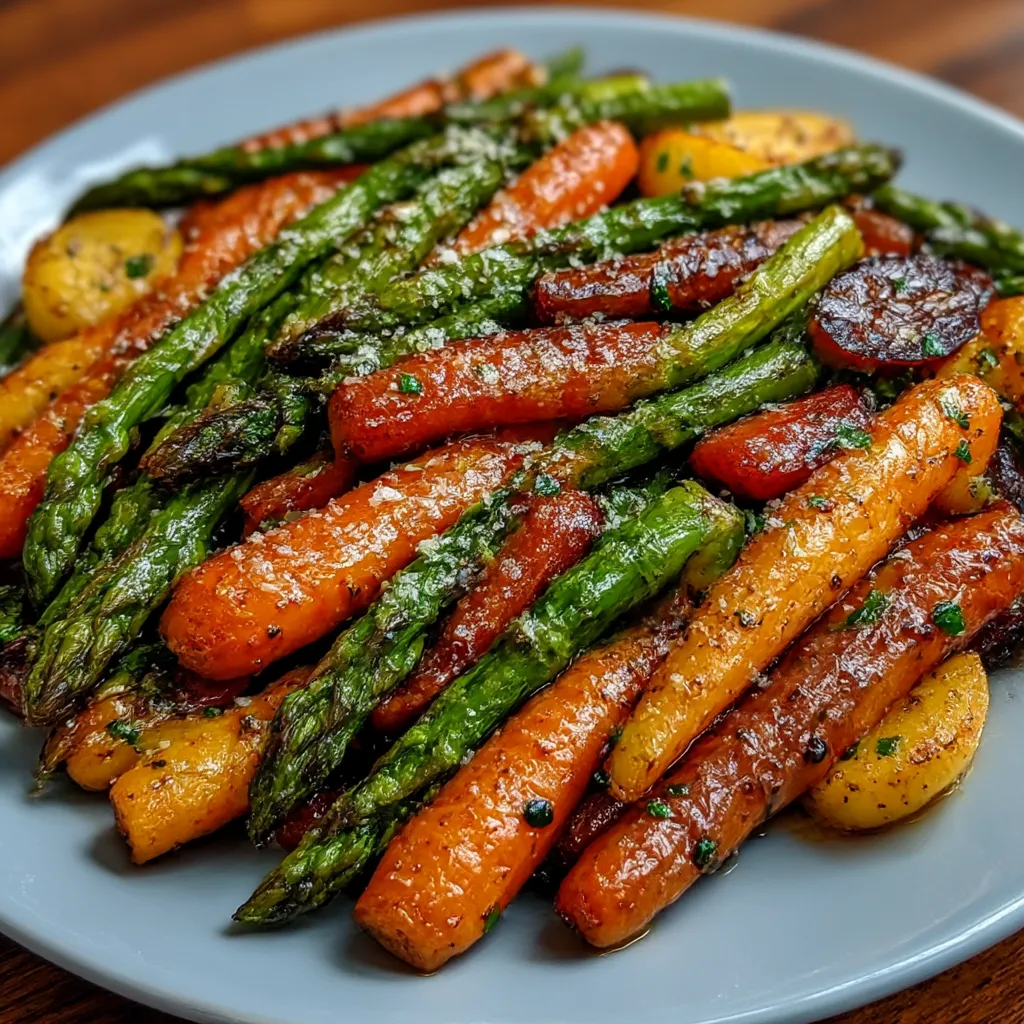 Roasted Asparagus and Carrots