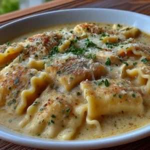 White Chicken Lasagna Soup