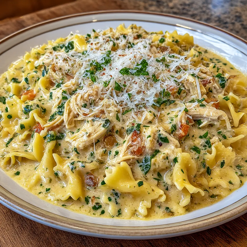 White Chicken Lasagna Soup