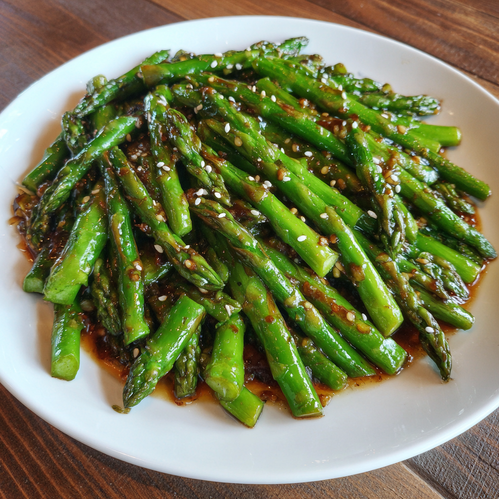 Asian Asparagus with Ginger and Soy Sauce