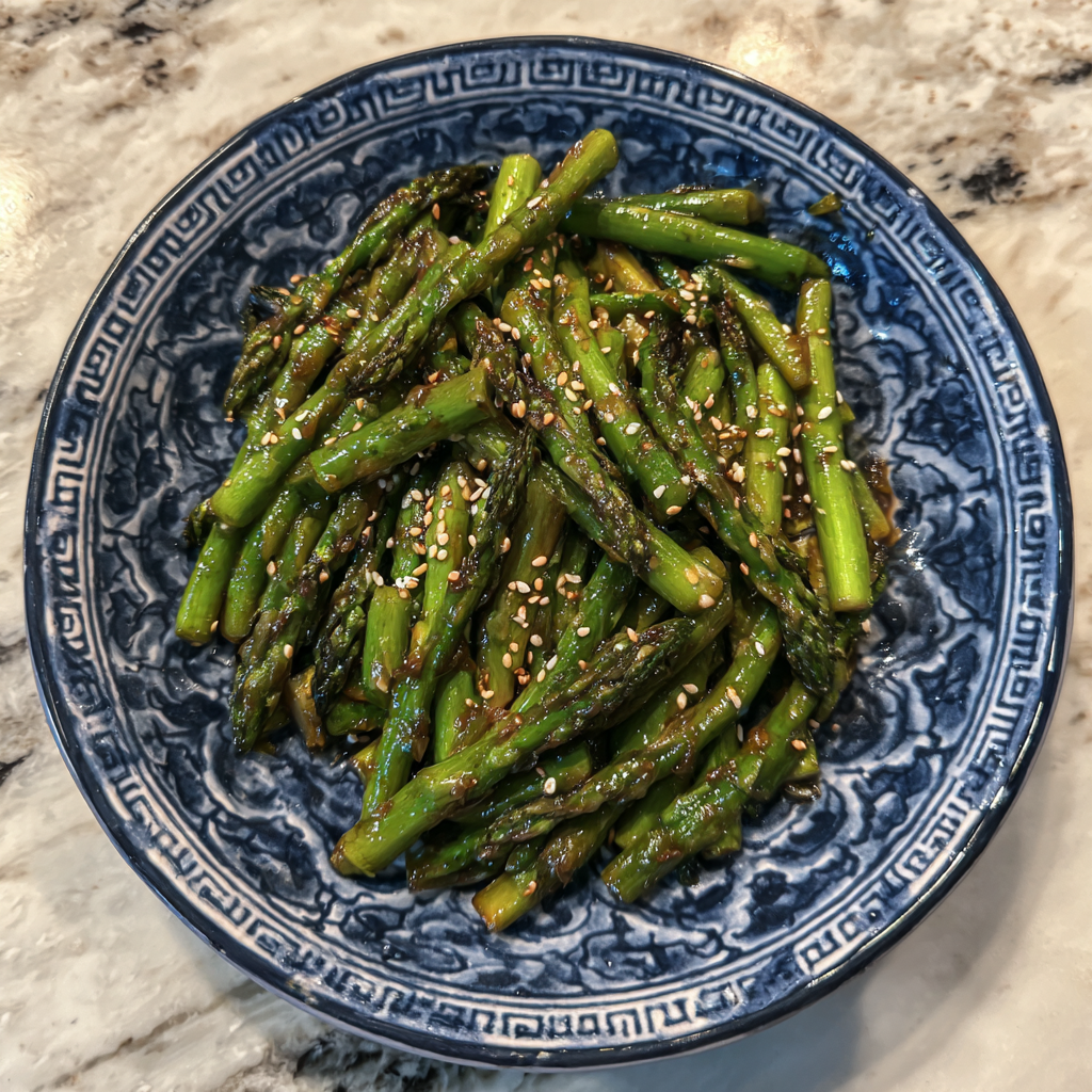 Asian Asparagus with Ginger and Soy Sauce