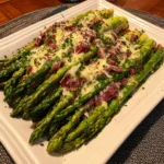 Baked Asparagus with Smoked Beef