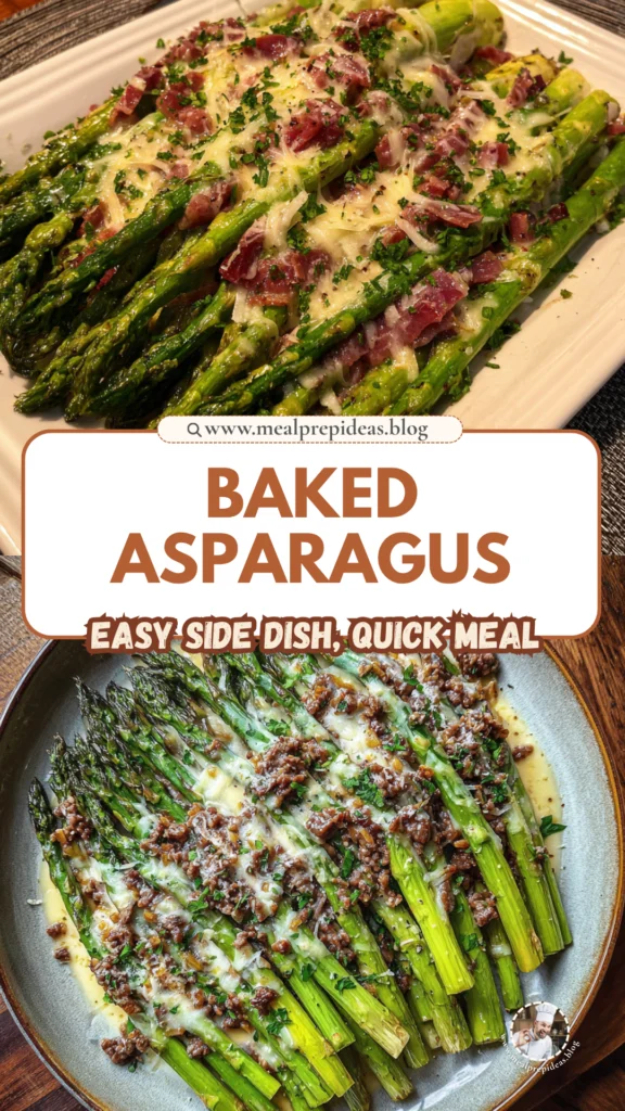 Baked Asparagus with Smoked Beef