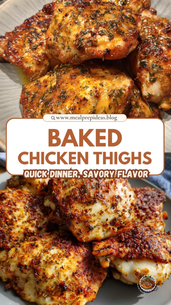 Baked Ranch Chicken Thighs