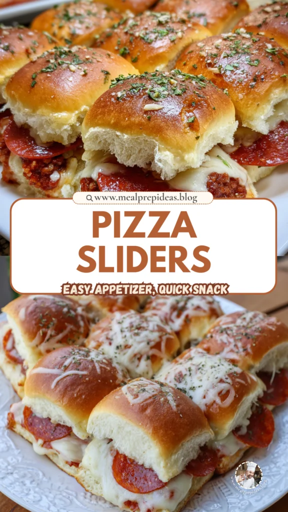 Beef Pepperoni Pizza Sliders