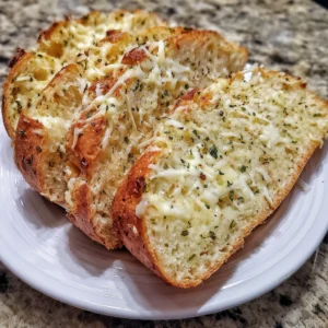 Bread Machine Garlic Cheese Bread