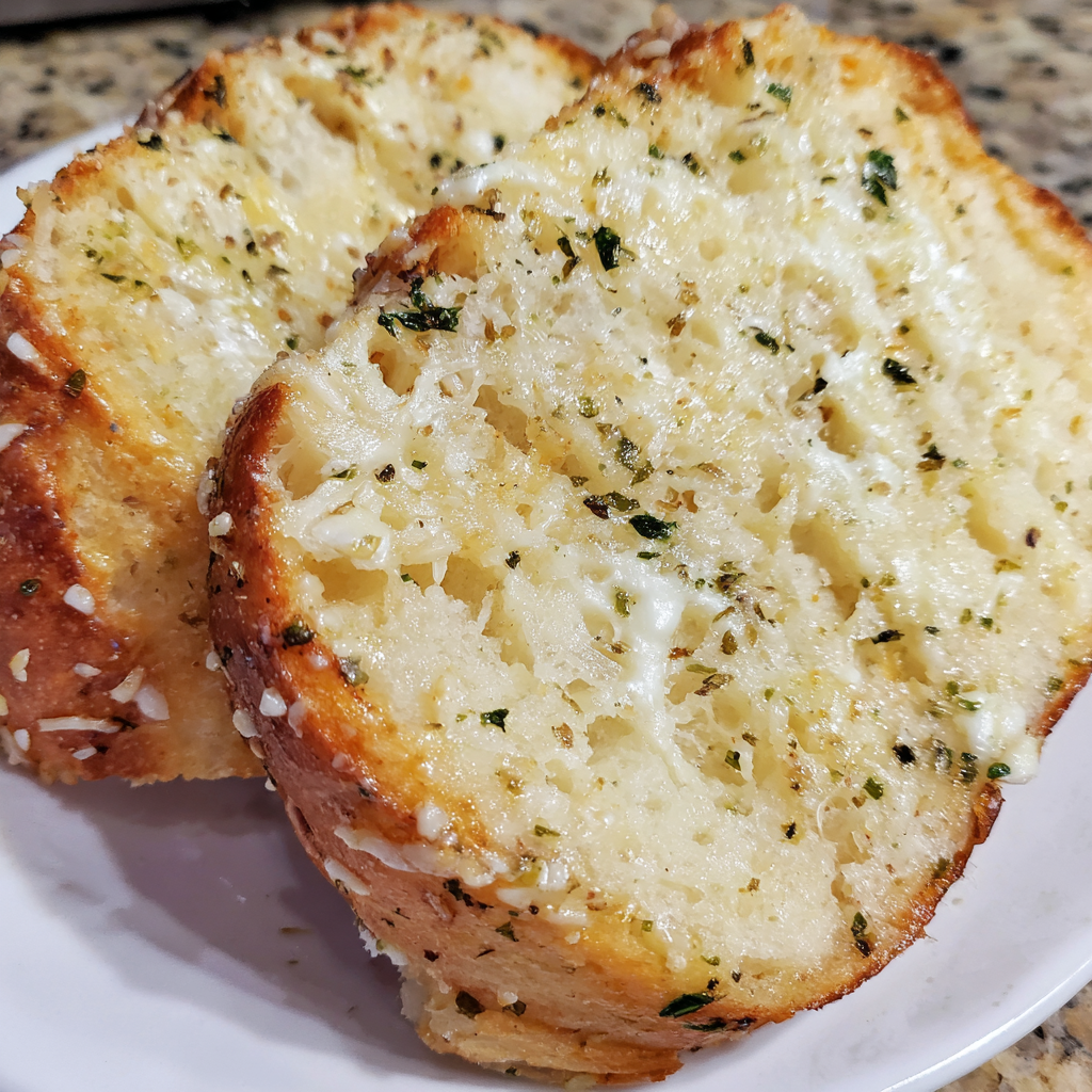 Bread Machine Garlic Cheese Bread