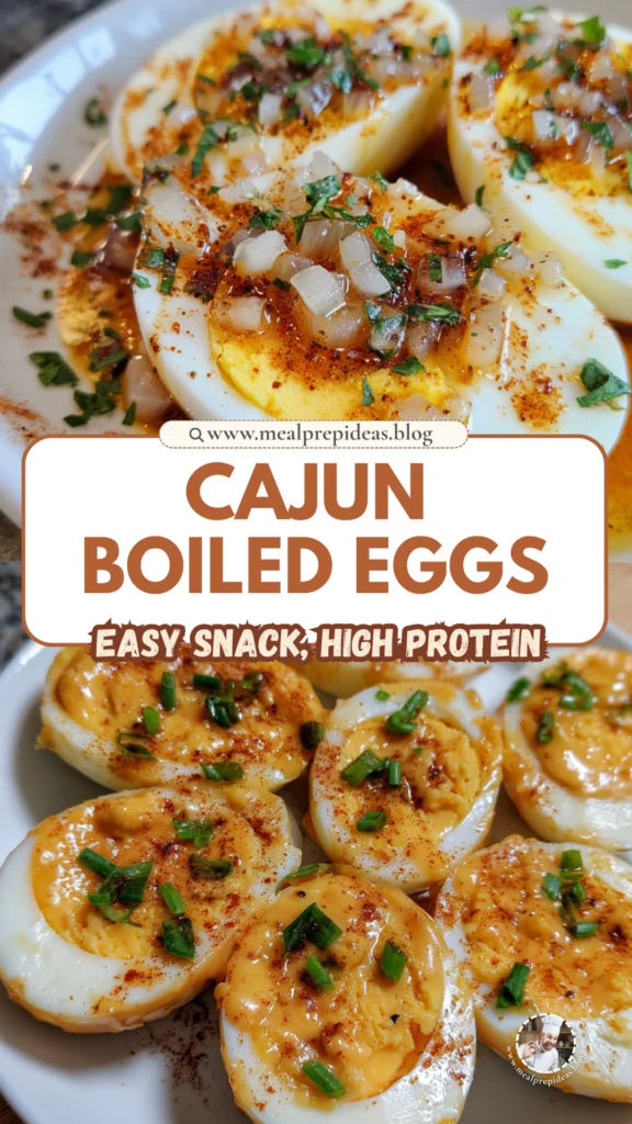 Cajun Boiled Eggs with Spicy Garlic Butter Sauce