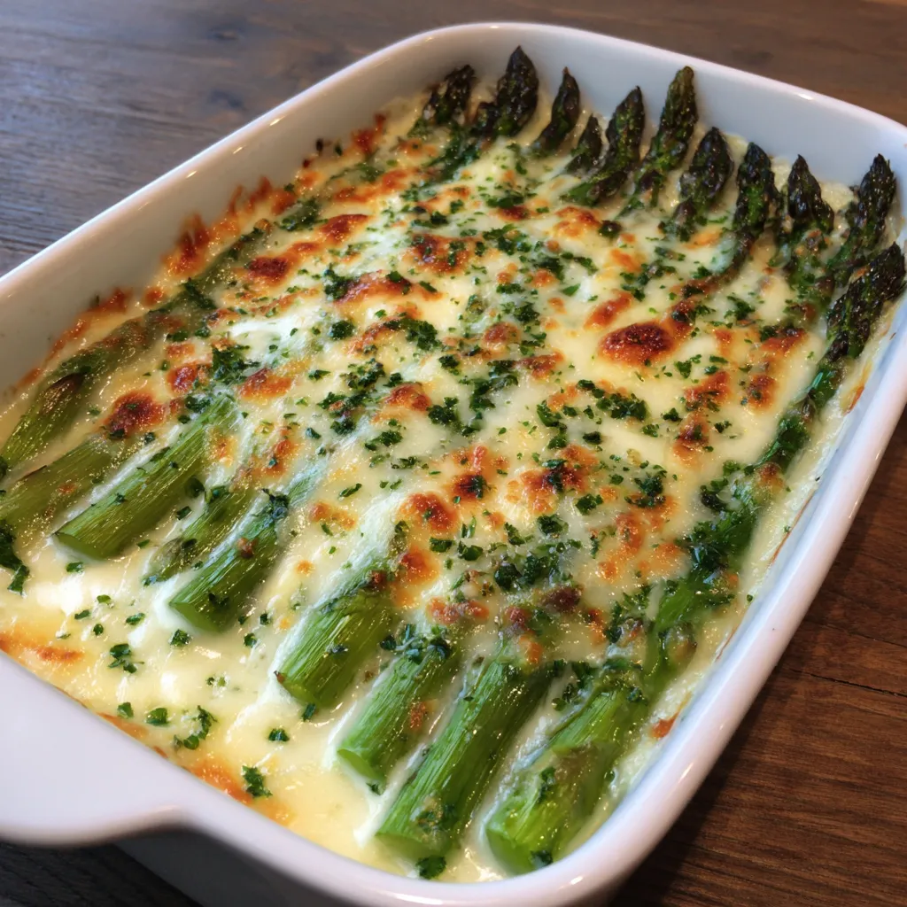 Cheesy Baked Asparagus