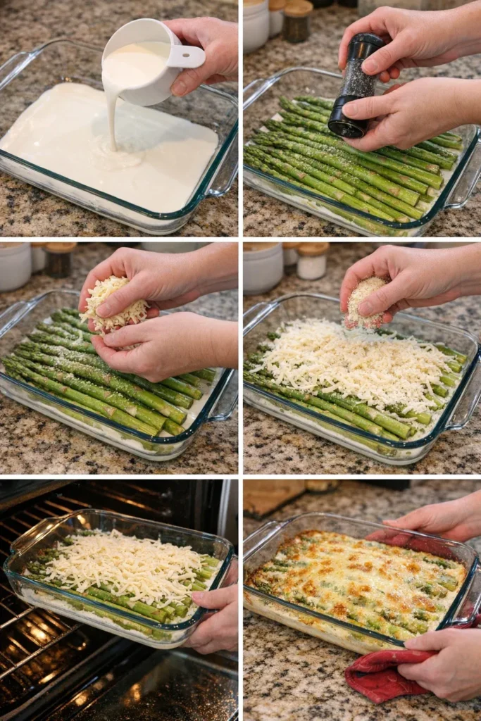 Cheesy Baked Asparagus