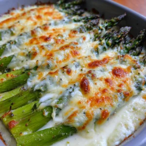 Cheesy Baked Asparagus Goodness