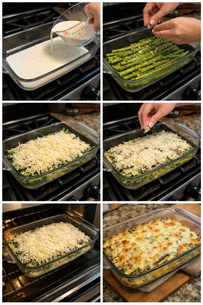 Cheesy Baked Asparagus Goodness